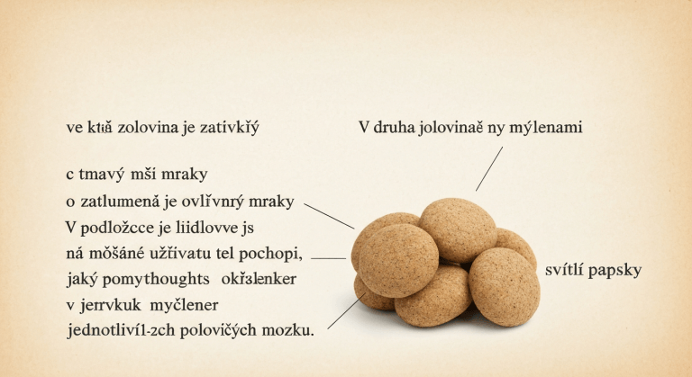 Mozek ukazující přechod od negativních k pozitivním myšlenkám